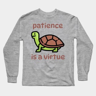 Patience is a Virtue Turtle on the Move Long Sleeve T-Shirt